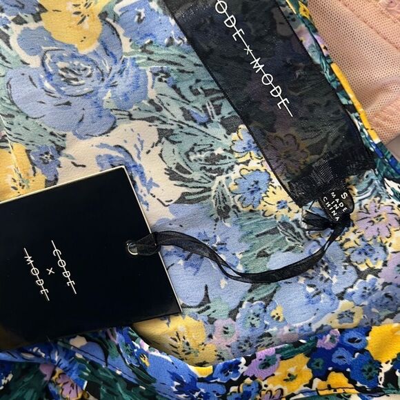 Code x Mode Blue Floral Maxi Dress Nwt Small - Picture 5 of 8